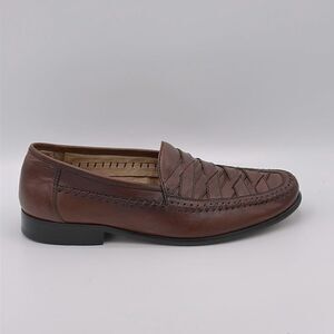 Domani Men’s Loafer Size 9 9M Leather Slip On Brown 18-1001